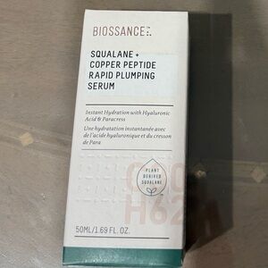 Biossance squalane copper peptide rapid plumping serum